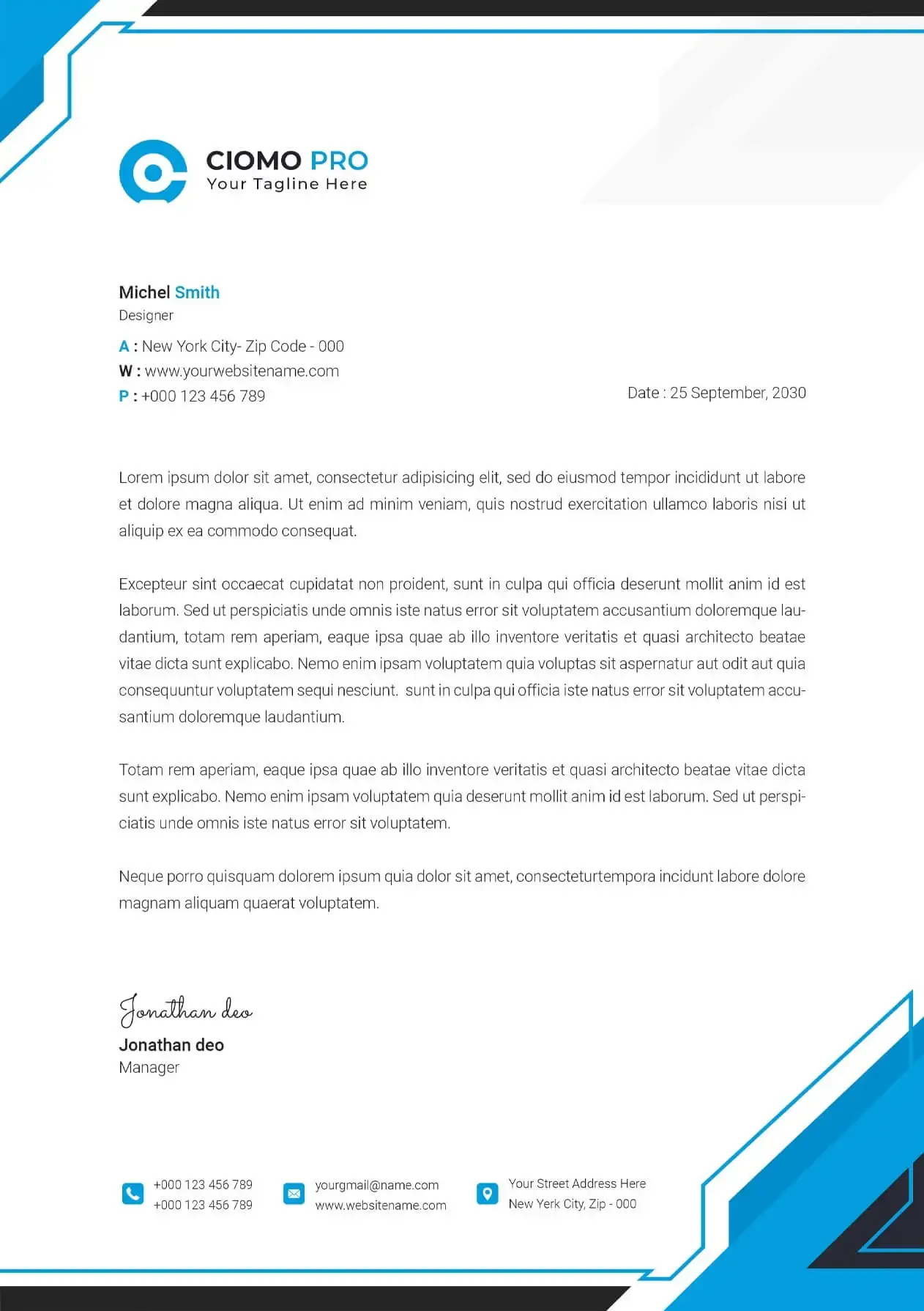 Print Design - Dokument-blau Print Design - Dokument-blau